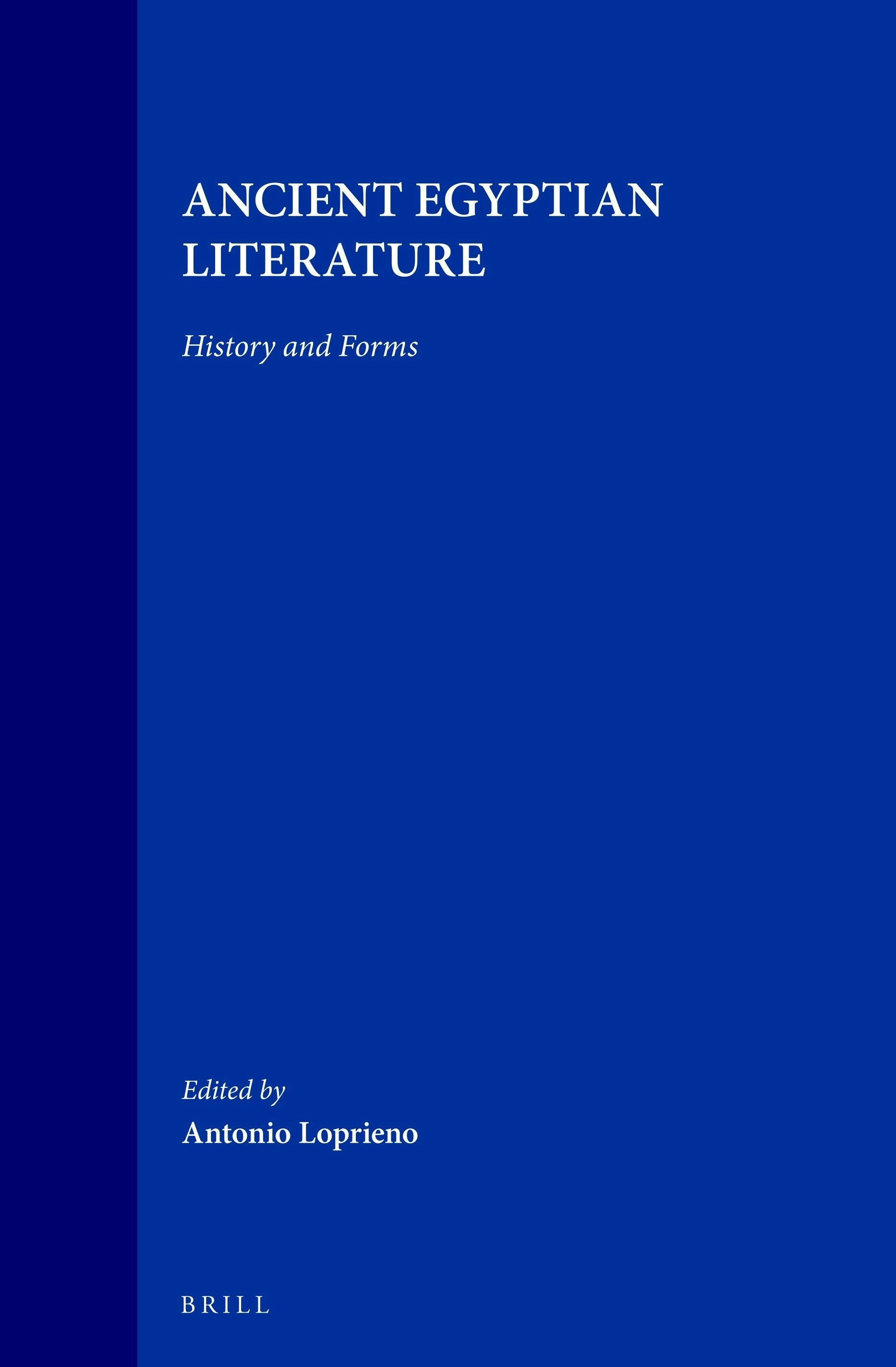 Book cover image for Ancient Egyptian Literature ISBN: 9789004099258